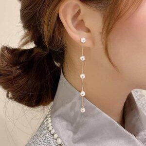 ✨4 for $15✨  Faux Pearl Drop Gold Classy Earrings